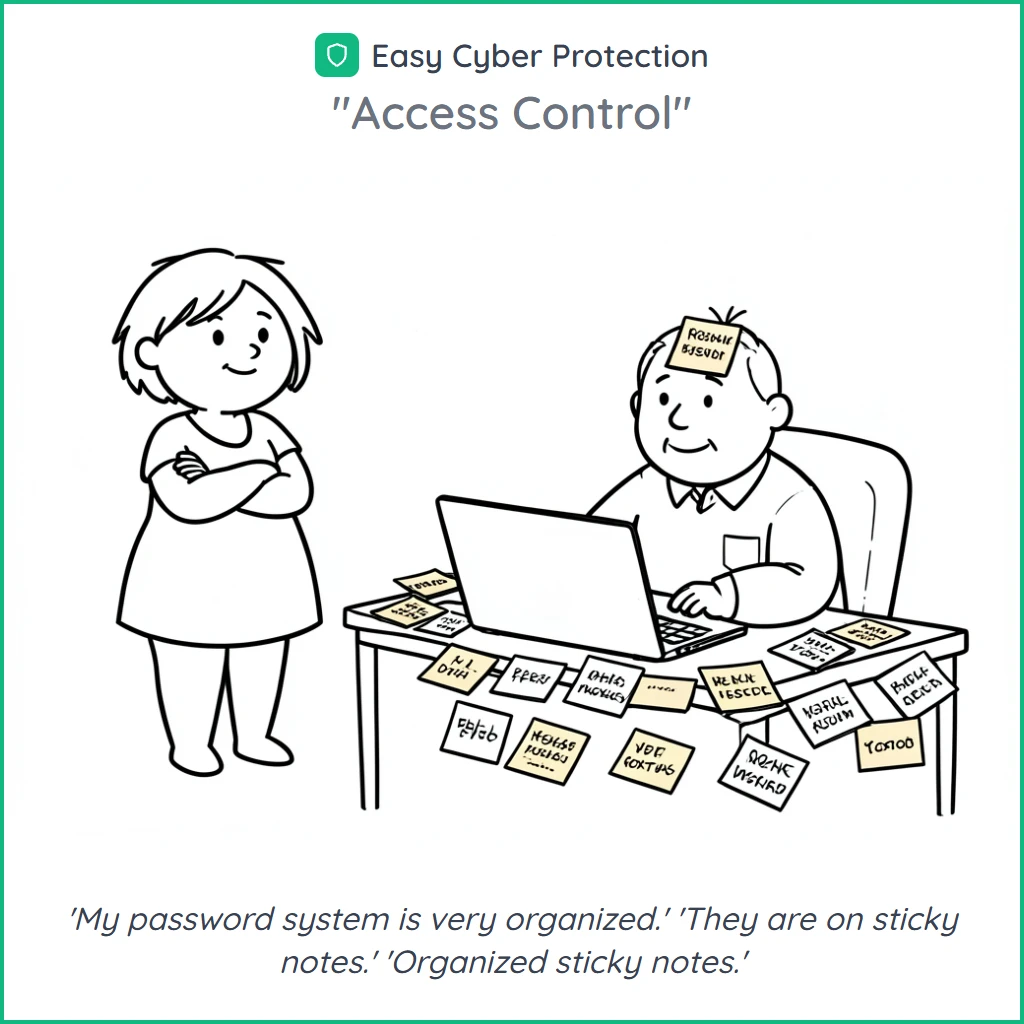 Access control: locks and keys representing digital security